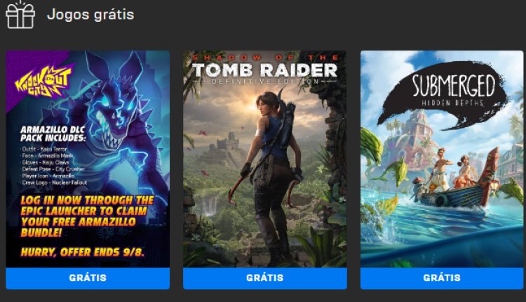 Epic Games - Jogos grátis da semana